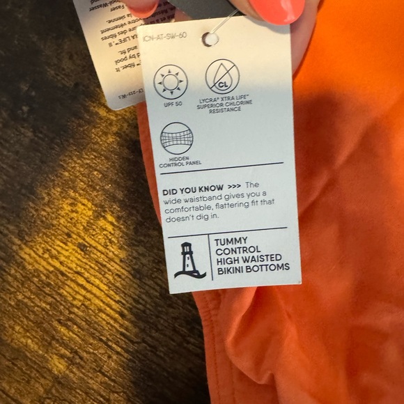 Lands' End Vibrant Orange Bikini Bottom - Picture 5 of 6